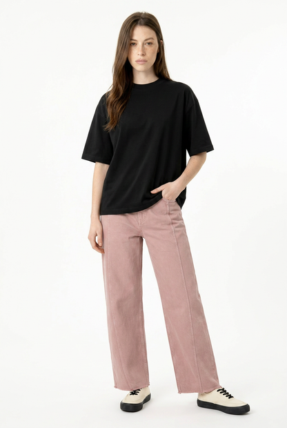 Black Essential Boxy Fit T-Shirt
