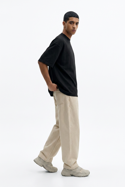 Black Essential Boxy Fit T-Shirt