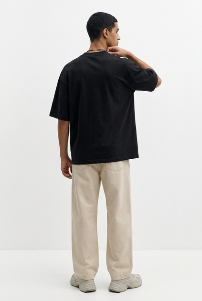 Black Essential Boxy Fit T-Shirt