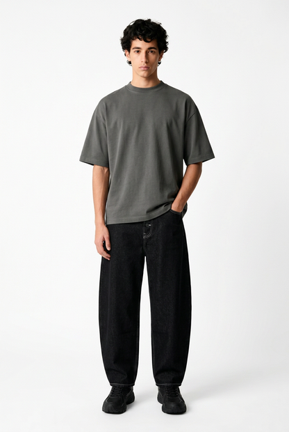 Charocal Boxy Fit T-Shirt
