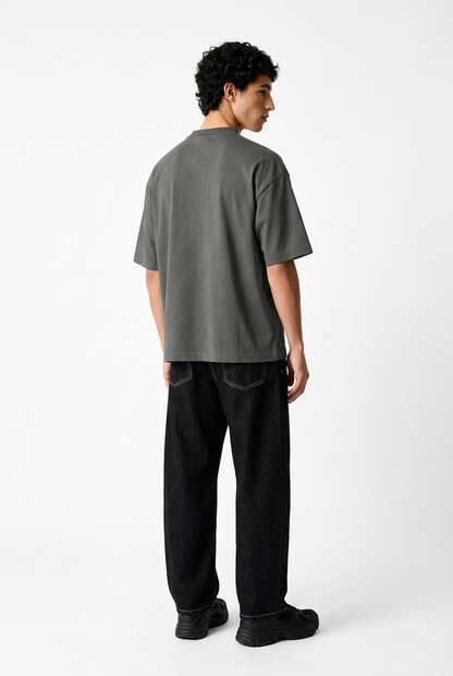 Charocal Boxy Fit T-Shirt
