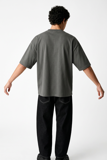 Charocal Boxy Fit T-Shirt
