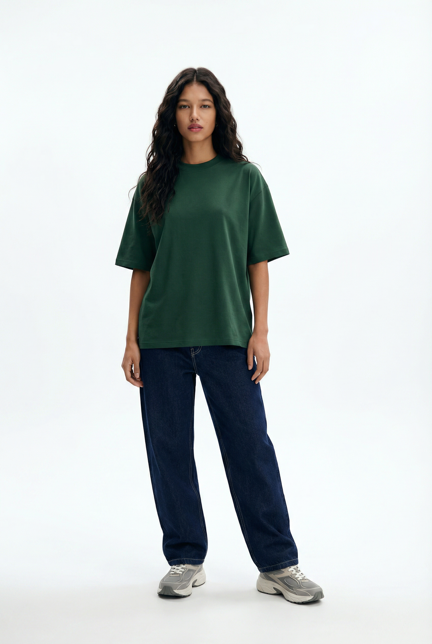 Forest Green Boxy Fit T-Shirt