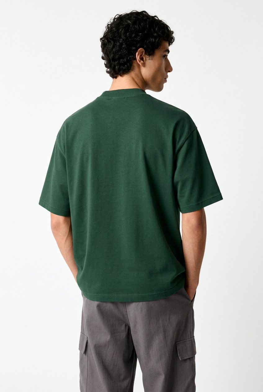 Forest Green Boxy Fit T-Shirt