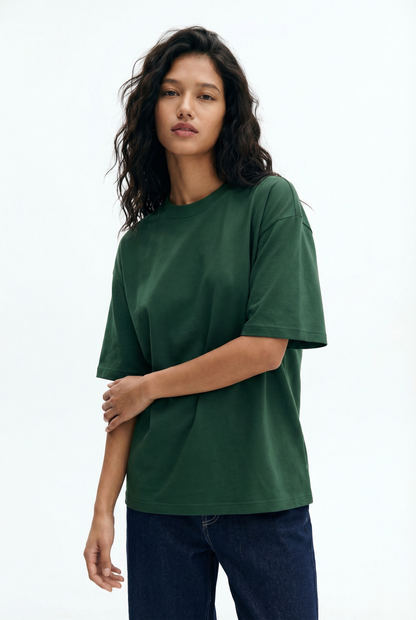Forest Green Boxy Fit T-Shirt
