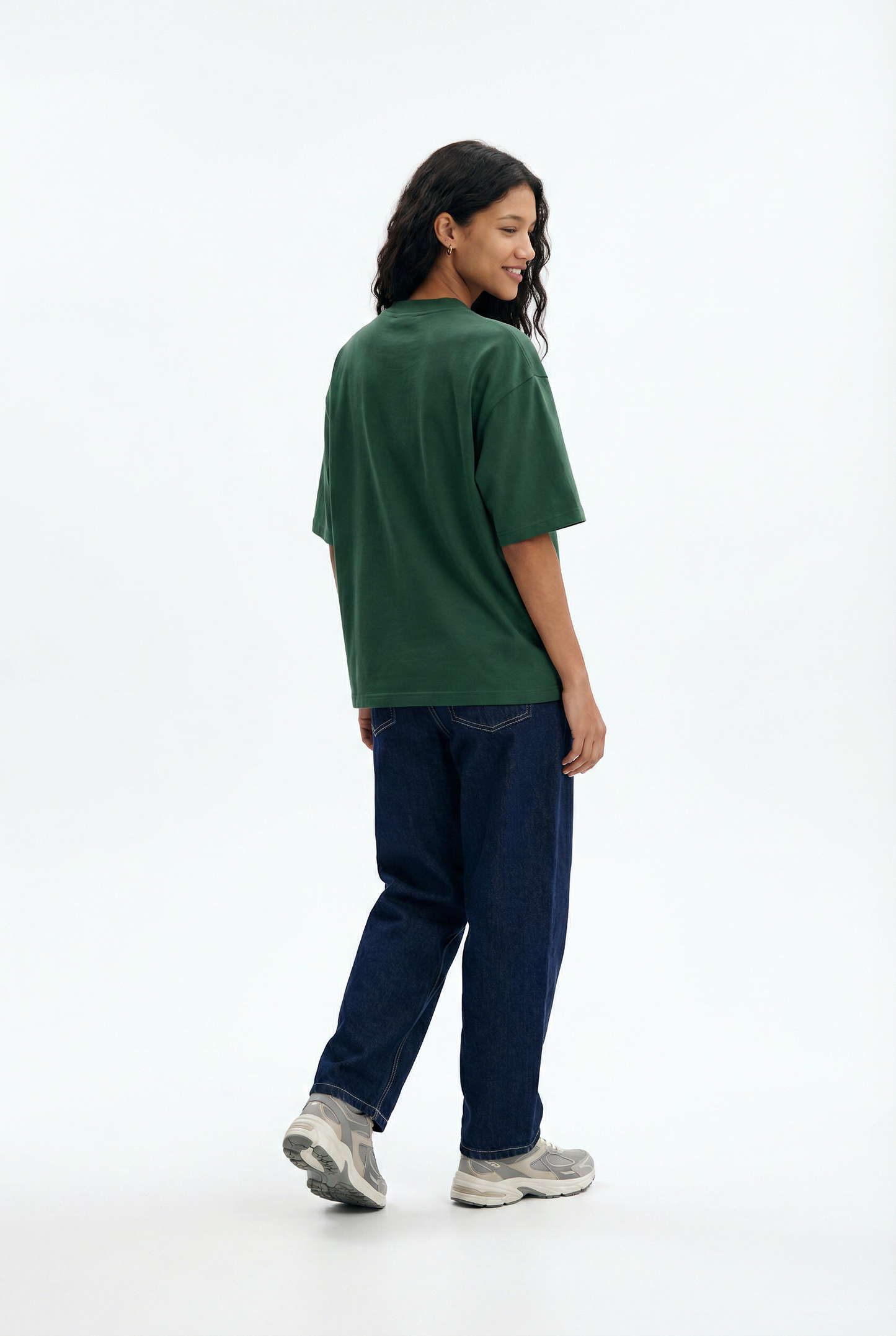Forest Green Boxy Fit T-Shirt