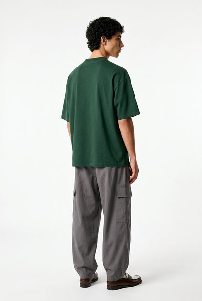 Forest Green Boxy Fit T-Shirt