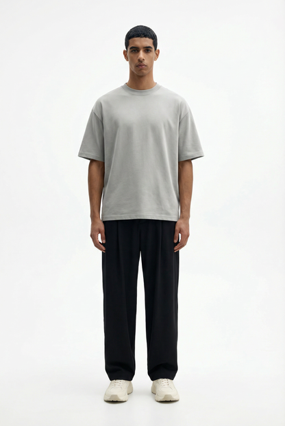 Light Grey Boxy Fit T-Shirt