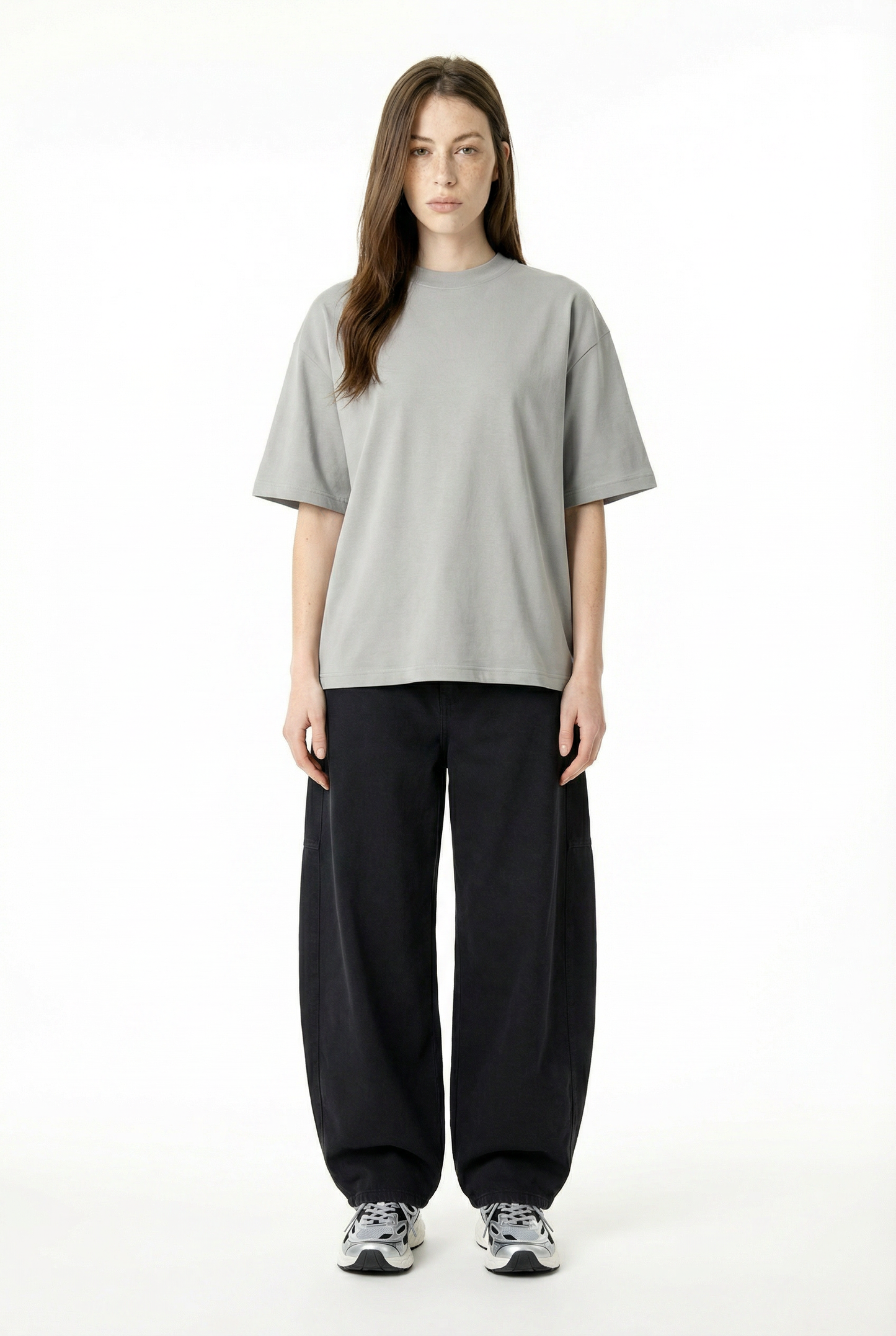 Light Grey Boxy Fit T-Shirt