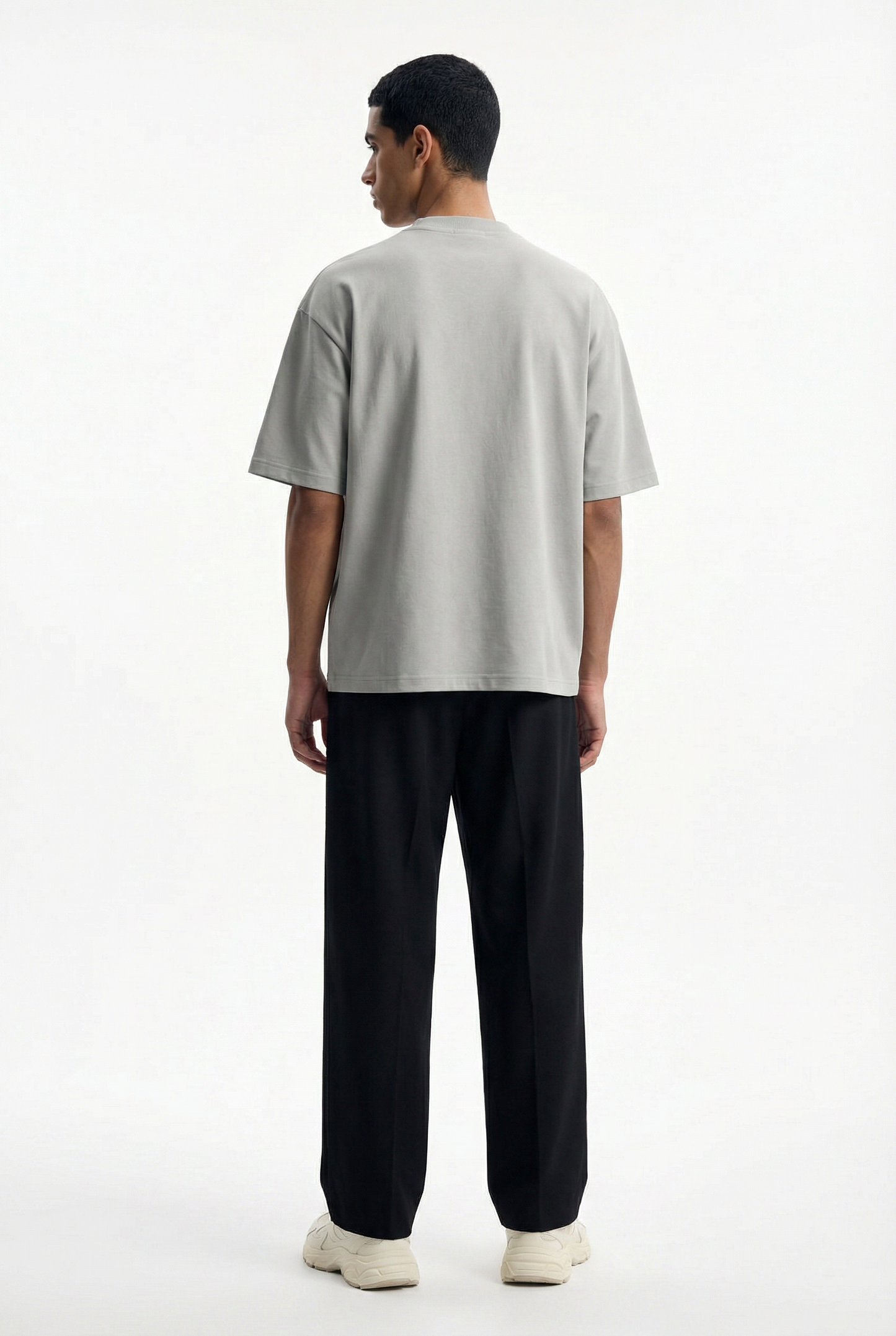 Light Grey Boxy Fit T-Shirt