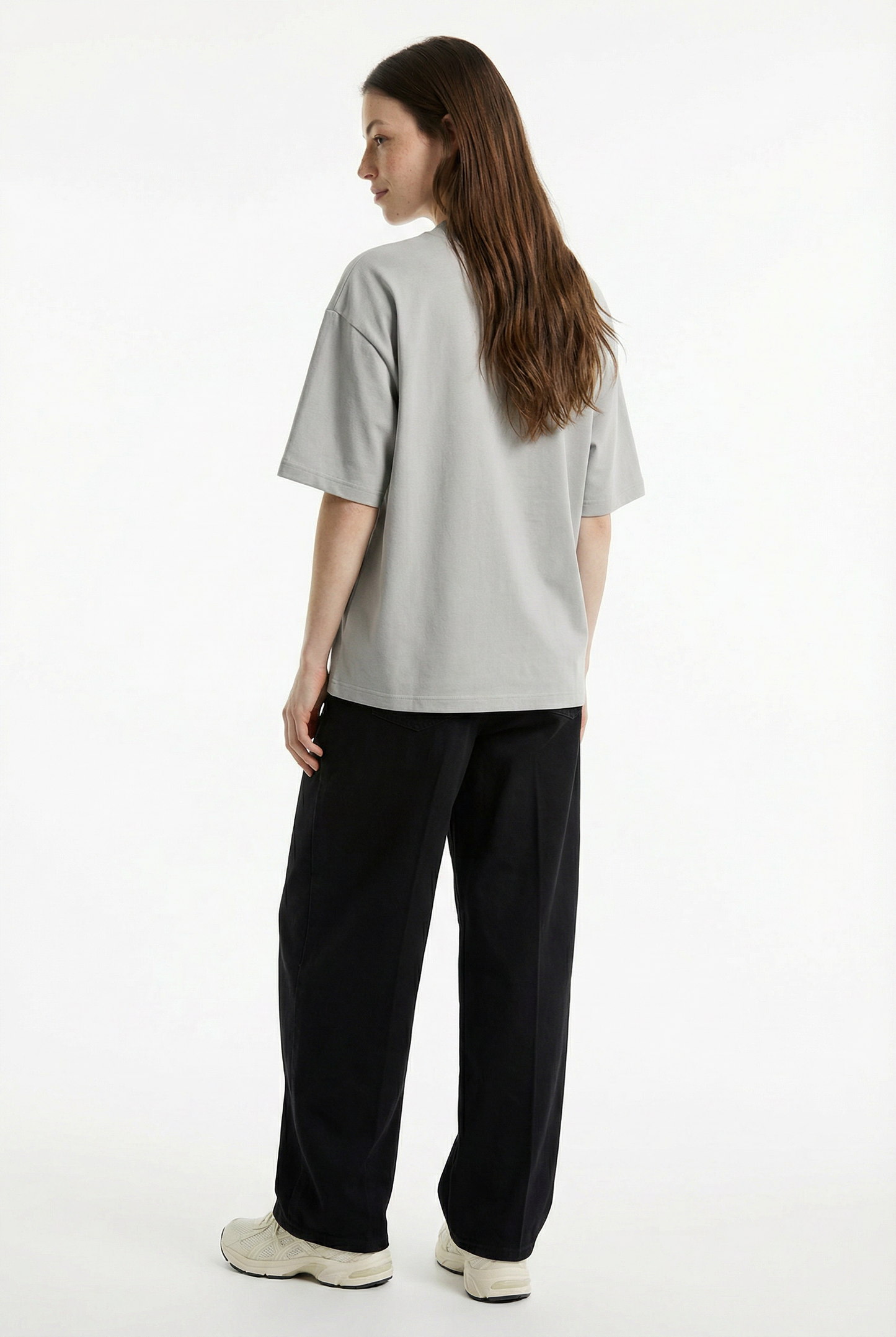Light Grey Boxy Fit T-Shirt