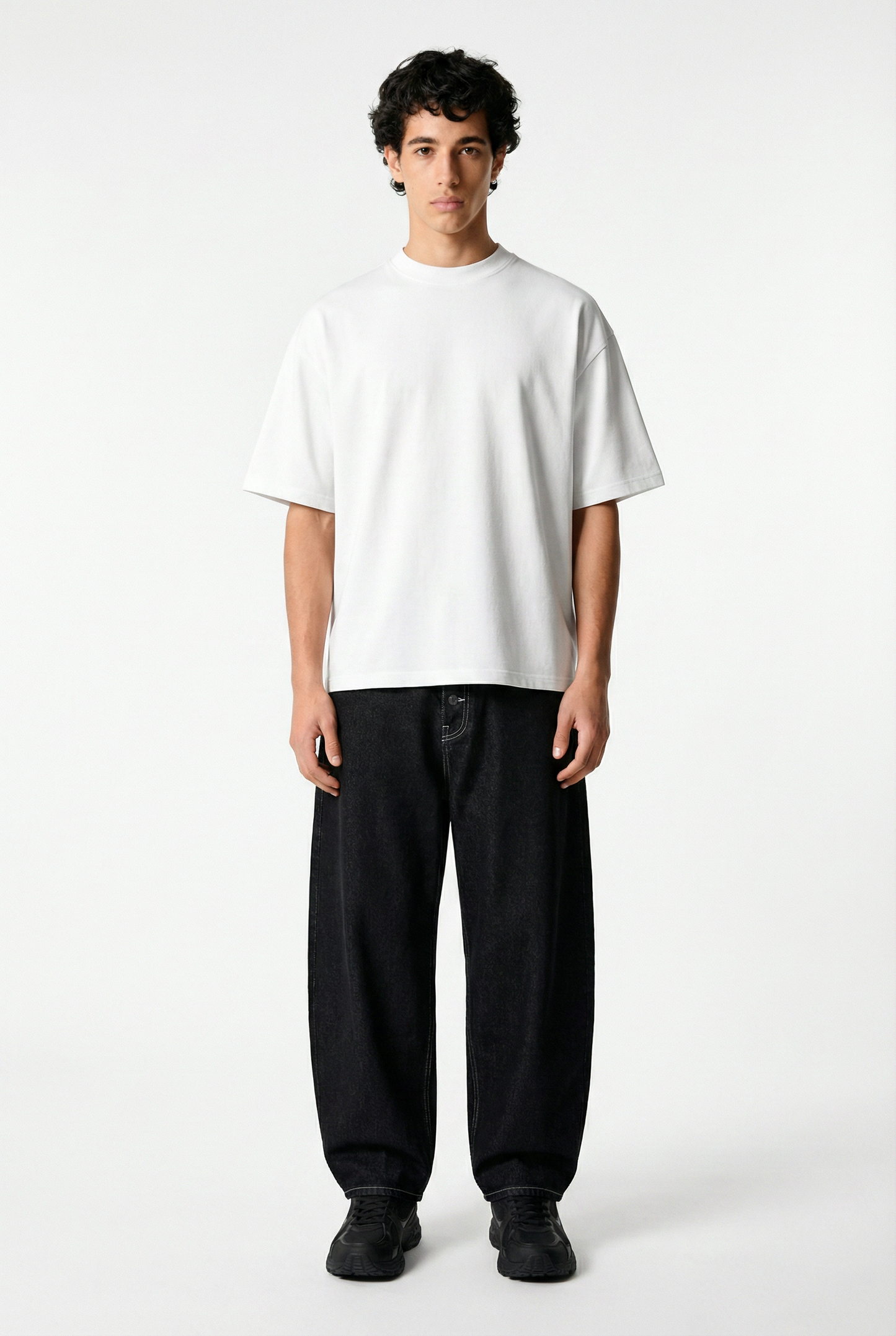 White Essential Boxy Fit T-Shirt