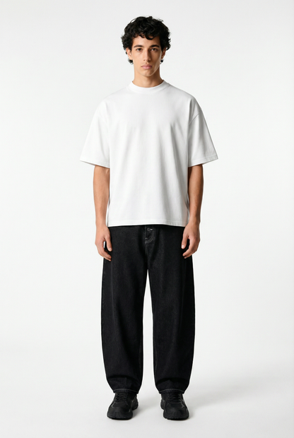 White Essential Boxy Fit T-Shirt