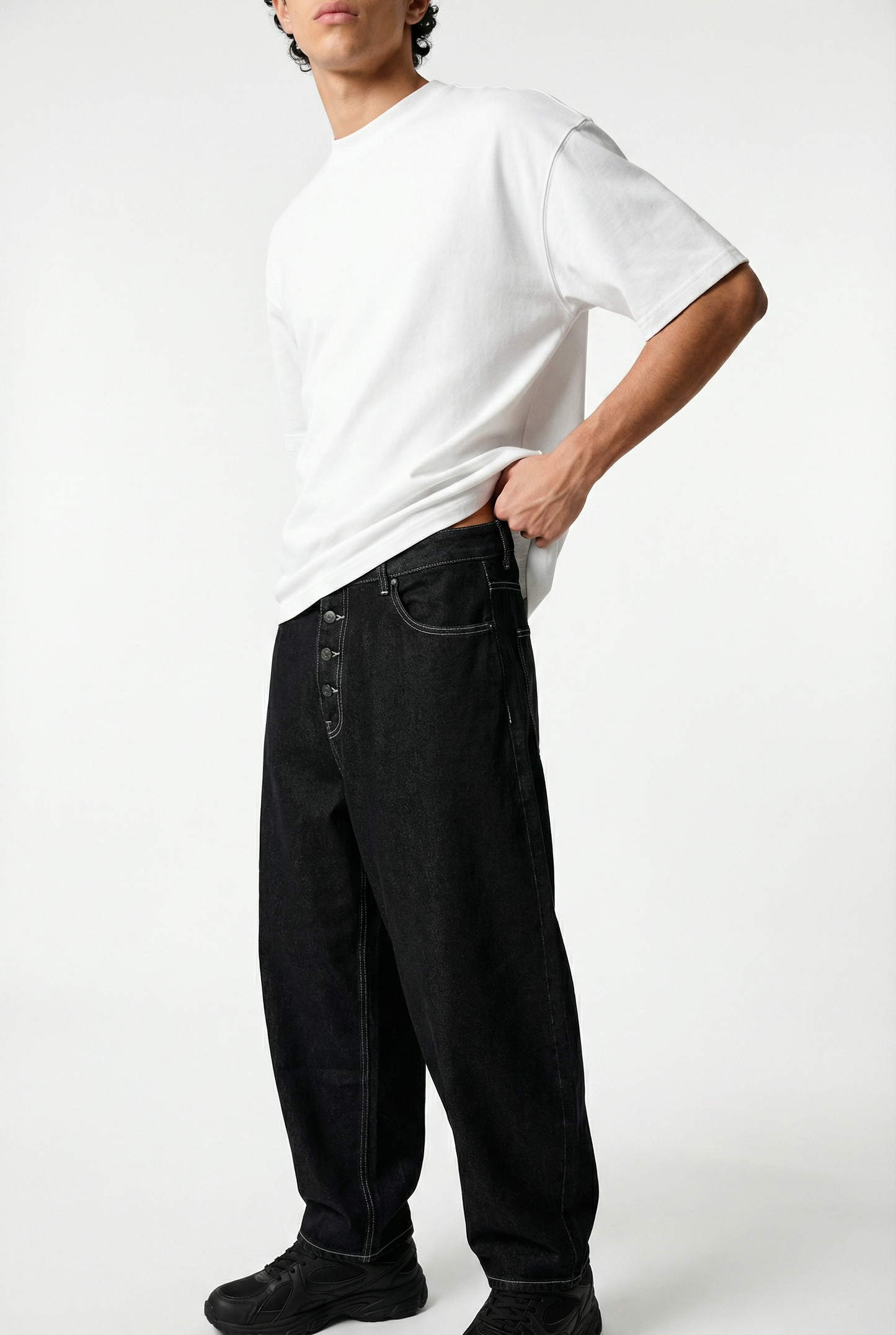 White Essential Boxy Fit T-Shirt
