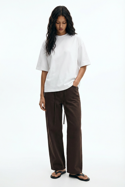 White Essential Boxy Fit T-Shirt