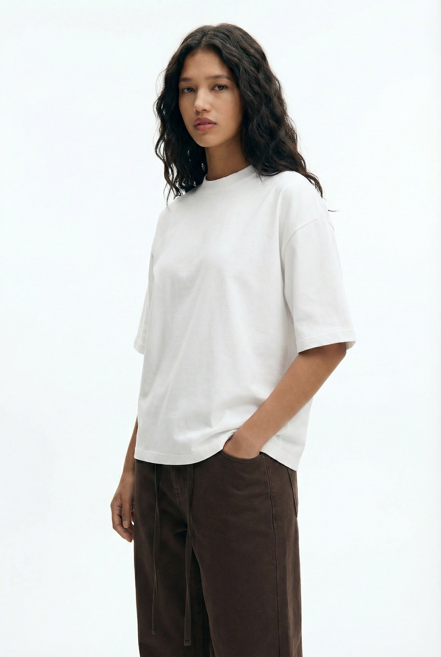 White Essential Boxy Fit T-Shirt