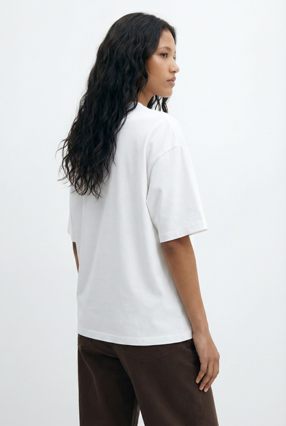 White Essential Boxy Fit T-Shirt