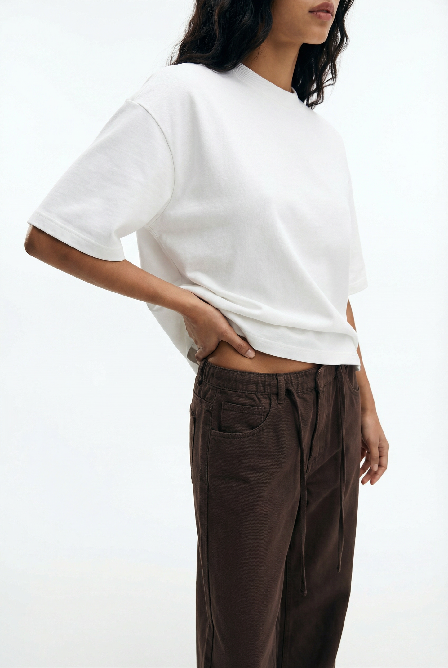 White Essential Boxy Fit T-Shirt