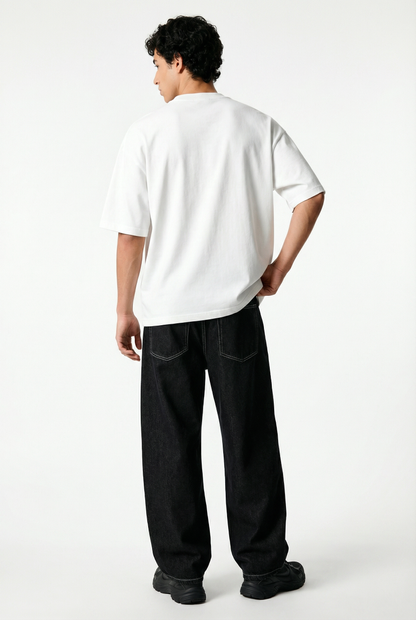 White Essential Boxy Fit T-Shirt