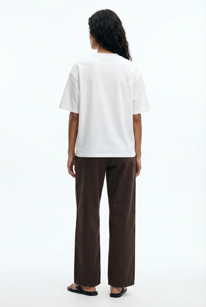 White Essential Boxy Fit T-Shirt